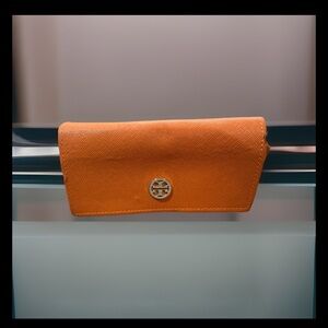 Tory Burch Orange Eyeglass Case: Semi Hard: Used